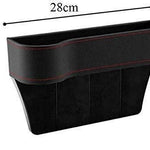 Premium PU Leather Car Seat Gap Filler & Organizer (Pack of 2) - Universal Side Pocket Console for Mobile, Wallet, Keys & Coins